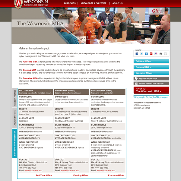 MBA Informational Page