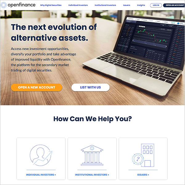Openfinance Website Design